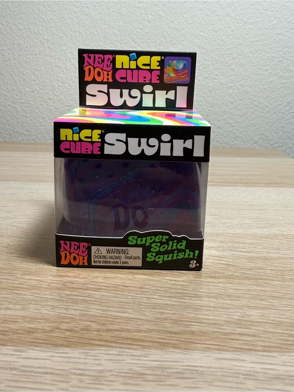 Nee Doh Nice Cube Swirl - Purple Swirl Kids Toy